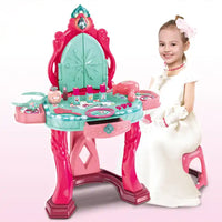 (Net) Princess Makeup Set Dressing Table Toy with Light and Sound