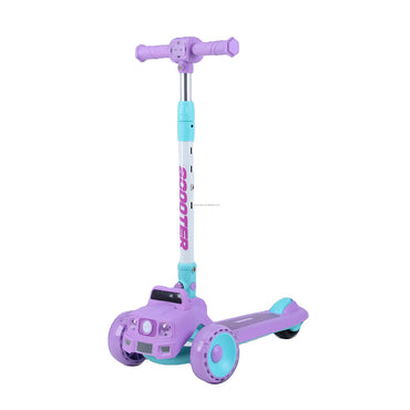 (Net) Scooter Safe Scooter With Non-Slip Deck For Stability Music-Infused 3 Wheel