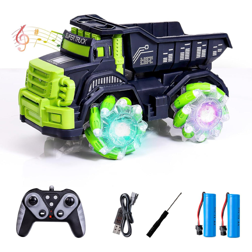 (Net) Off-Road High-Speed Remote Control Truck with Music - RC Toy Car