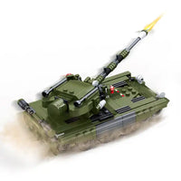 COGO Creative Tank Building Blocks Set - 877-Piece War Assembling Toy