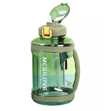 (Net) Plastic Water Cup With A Portable Handle Leak-proof And Sealable