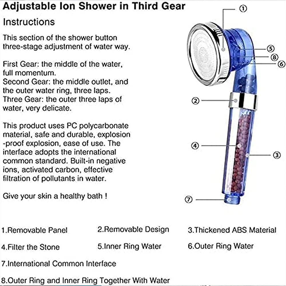 Generic Handheld shower ,Three-speed shower head