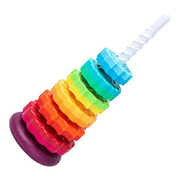 Rotating Stacking Toys For Kids, Rainbow Stacker Wheels