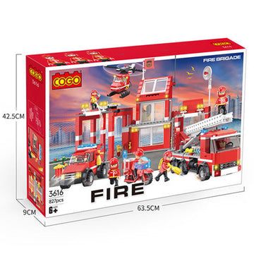(Net) Fire Fighter and Rescue Truck Building Set - 3616 Pieces of Exciting Creative Play