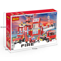 (Net) Fire Fighter and Rescue Truck Building Set - 3616 Pieces of Exciting Creative Play