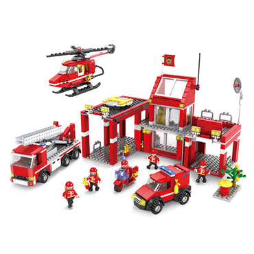 (Net) Fire Fighter and Rescue Truck Building Set - 3616 Pieces of Exciting Creative Play