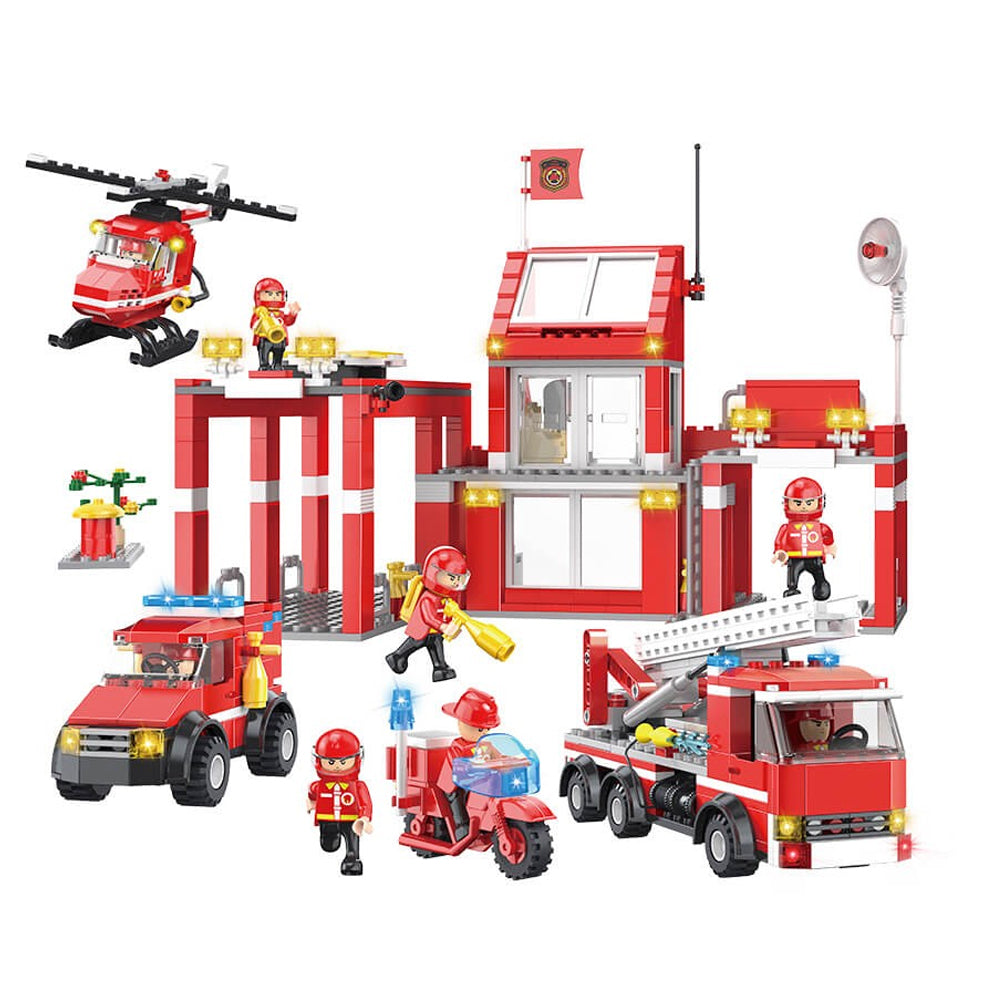 (Net) Fire Fighter and Rescue Truck Building Set - 3616 Pieces of Exciting Creative Play