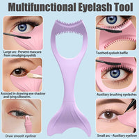 (NET) Mermaid Mascara Guard, Silicone Mascara Shield Applicator