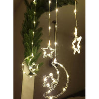 (Net)Star and Moon Curtain String Lights