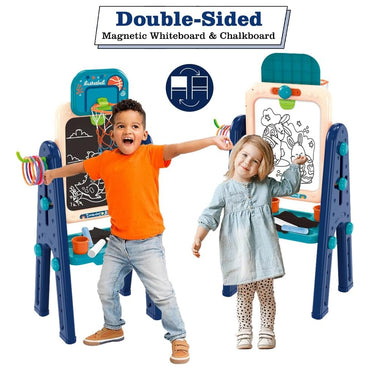 (Net) Multifunctional Double-Sided Basketball Hoop Learning Magnetic Writing And Drawing Board Table For Kids