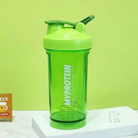 Black Plastic Protein Shaker Bottles Gym 500 ML