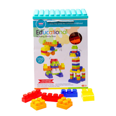 Educational Building Blocks - 120 Multicolor DIY Bricks Toy