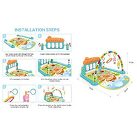 ( NET) Musical Baby Gym Play Mat - Perfect Infant Fitness Rack