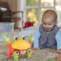 Electric Walking Crab Toy - Funny Lights & Music, Cartoon Design