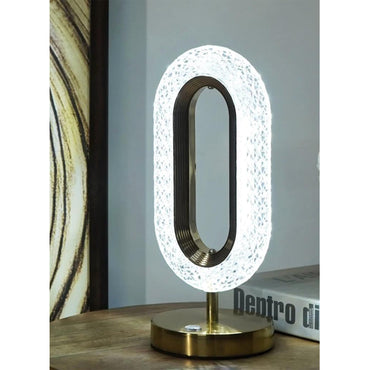 USB Oval Crystal Stand Night Lamp