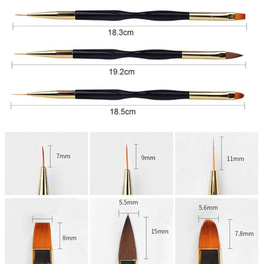 Nail Brush  Home for Nail Art UV Gel Brush Nail Accessories Acrylic Fingernails