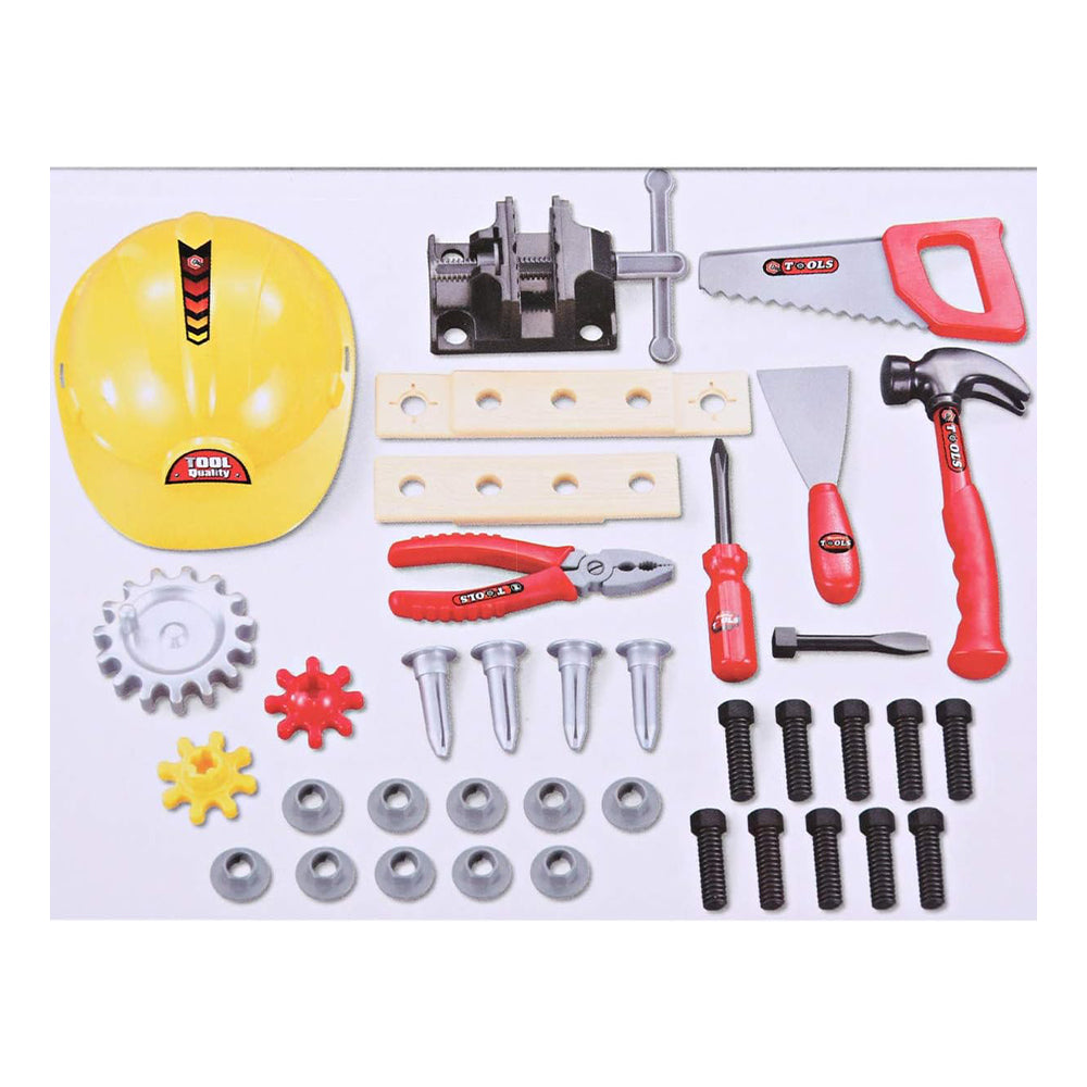 (Net) Super Luxury Tools Play 46 Pieces Set  Hammering and Nailing Toys