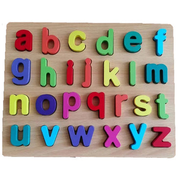 Early Educational Wooden Puzzle - Shape, Numbers, Letters, and Math