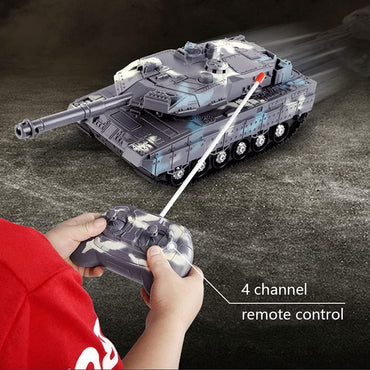 Remote Control Military Tank with Rotating Turret and Sound