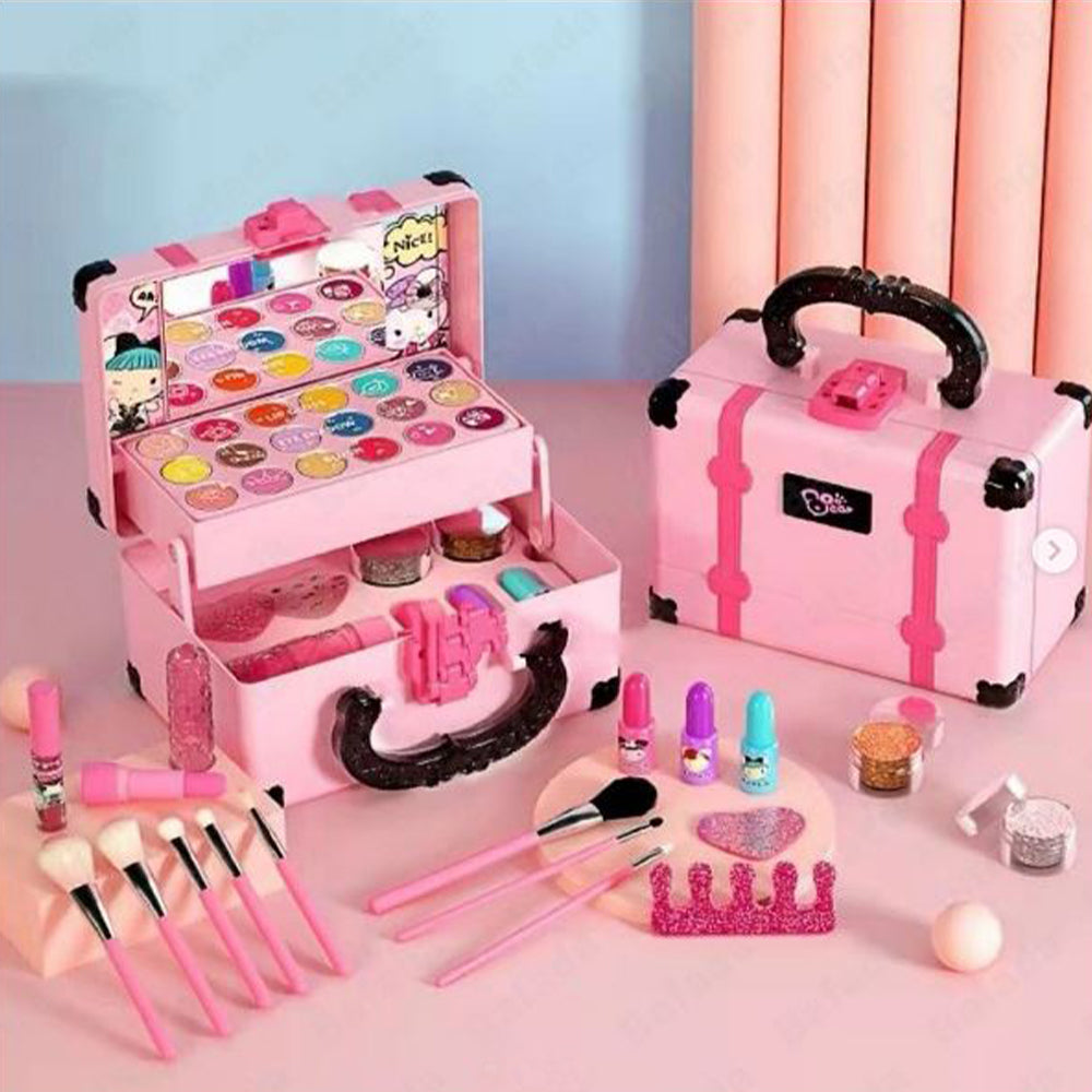 (Net) Kids Makeup Kit - Safe Cosmetics Play Set for Little Glam Stars