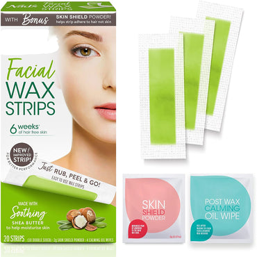 (NET) Facial Wax Strips Hair Remover