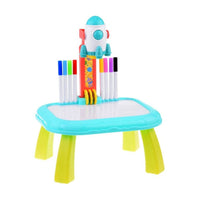 Trace & Draw Art LED Projector Drawing Board - Pink Kids Rocket Painting Table