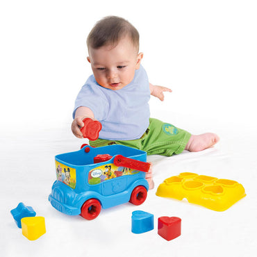 Sort and School Bus Shape Sorting Building Block Puzzle