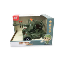 Electric Battle Tank Car - Educational Military Toy Vehicle for Kids