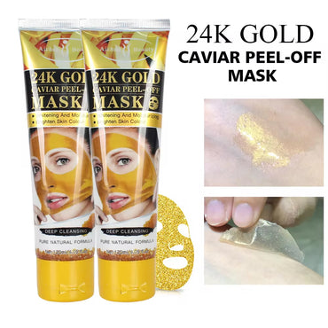 (NET) Aichun Beauty Whitening 24k Gold & Cavior Peeling Off Mask Cleansing Natural Facial  sk/219128