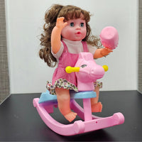 12 inch Baby Doll Rocking Horse With Sound
