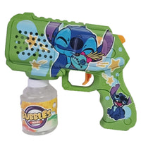 ( Net ) Stitch Soap bubble Gun With Light Up Soap Liquid Bottle