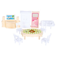 Mega Creative Dollhouse Set with Furniture, Dolls, and Toy Car