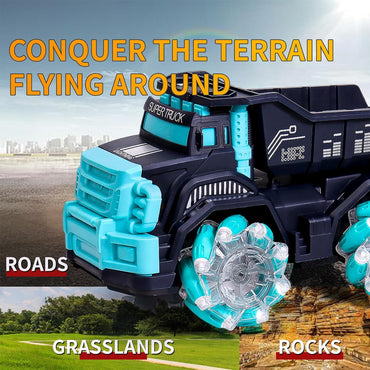 (Net) Off-Road High-Speed Remote Control Truck with Music - RC Toy Car