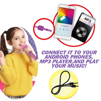 Blue Electronic Musical Microphone Kids Instrument Set