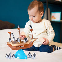 Balance Penguin Pirate Boat