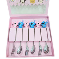 Silver Stitch Spoon And Fork Set 6 Pcs