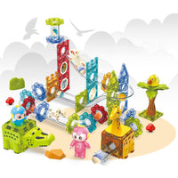 104-Piece Magnetic Animals Park Paradise Building Blocks Set