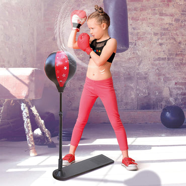 (Net) Height Adjustable Kids' Boxing Set - Outdoor Sports Toy
