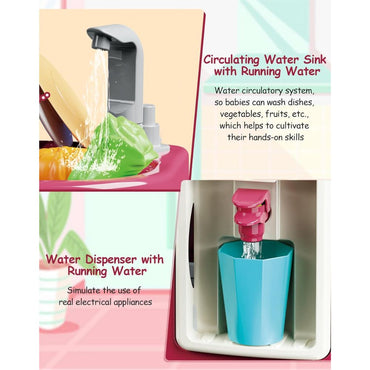 (Net)Baby Play Kitchen Toys set with Sound and Light