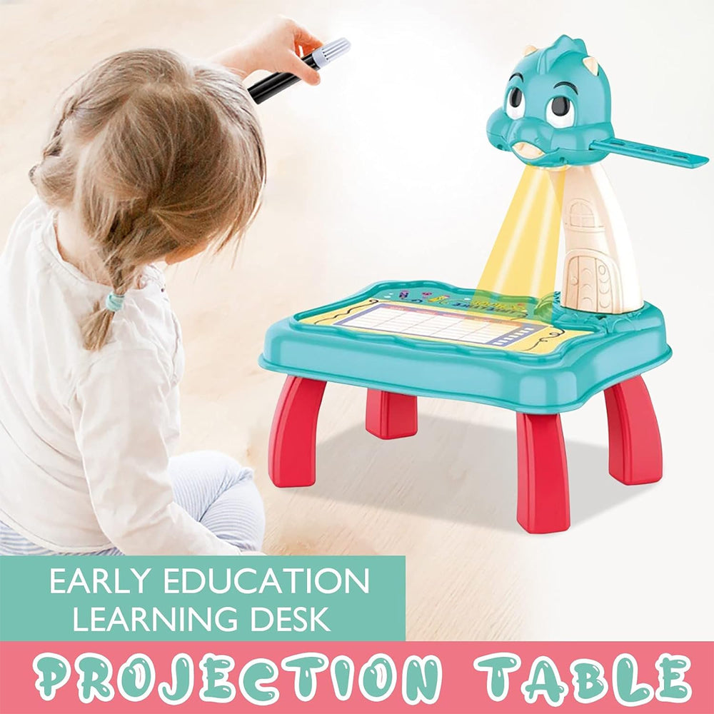 Kids LED Projection Drawing Table - Dinosaur Sketcher Set