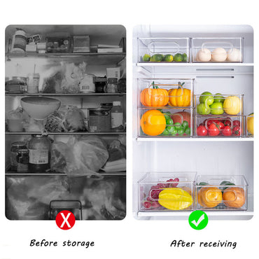 Multifunctional Transparent Kitchen Food Storage Refrigerator Container