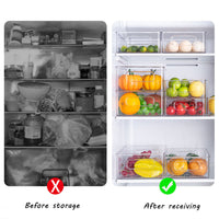 Multifunctional Transparent Kitchen Food Storage Refrigerator Container