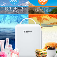 (Net) 4 Liter Mini Fridge Portable Cooler Warmer Makeup Skincare Refrigerator