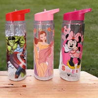 (NET) Kids Water Bottle With Straw 650 ML