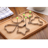 (net) Stainless steel omelette mold baking tools gifts 4 pcs