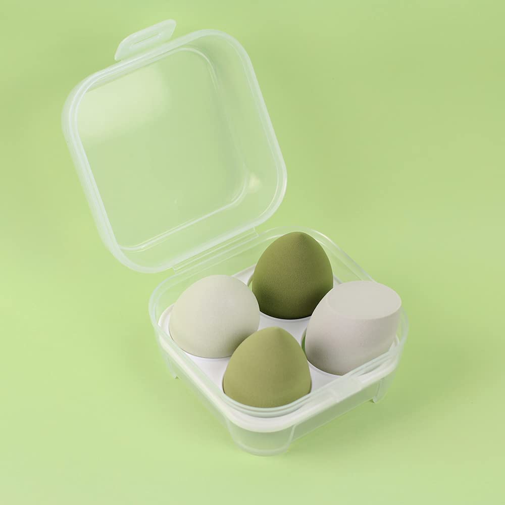 (NET) Makeup Cosmetic Puff Makeup Sponge With Storage Box Foundation Blending Sponge