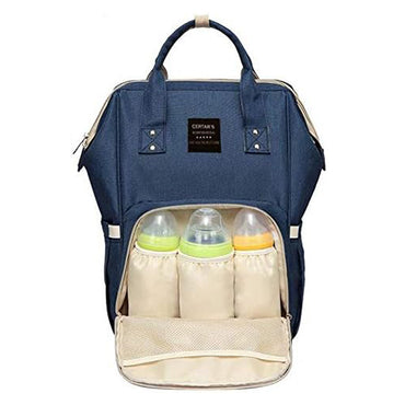 (Net) Large Baby Bag, Multi-functional Travel Back Pack, Anti-Water Maternity Nappy Bag Changing Bags 35*16*28CM