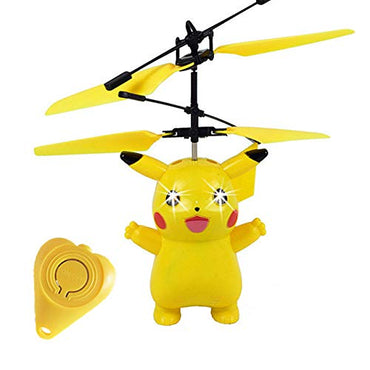 Pokemon Pikachu Induction Aircraft Flying Toy Children Parent-child Outdoor Cool lighting Toys Holiday Christmas Gifts