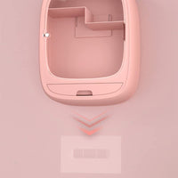 Plastic Wall-Mounted Waterproof Makeup Storage Case Cosmetic Organizer Box for Bedroom Bathroom/ LD-888 / 1232638 / KR-1402