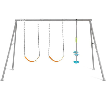 (Net) Intex 44123 Swing Set Child Seat Swing and Trapezi, 343 x 249 x 203 cm